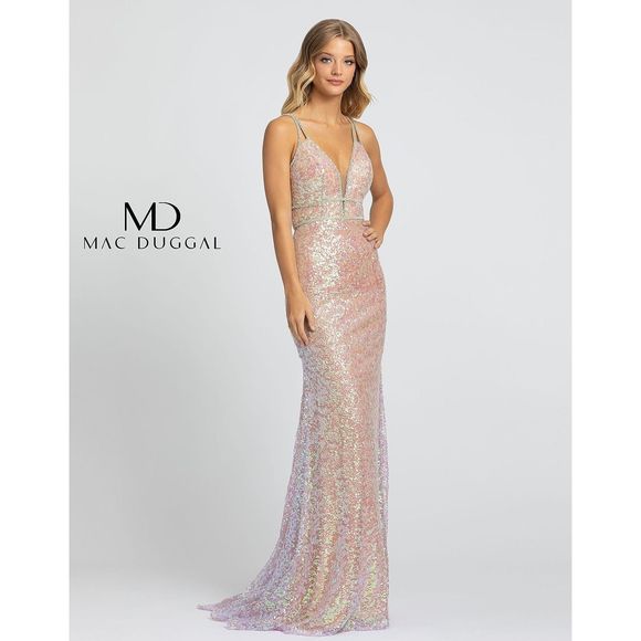 Pink Mac Duggal Size 2 Straight dress